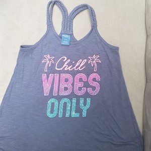 Arizona Girls Graphic Tank Top Size S 7/8 Blue